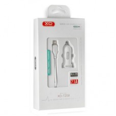 Зарядное устройство XO 2xUSB 2.1A + cable USB to Lightning white (TZ08-L-WH) - Фото