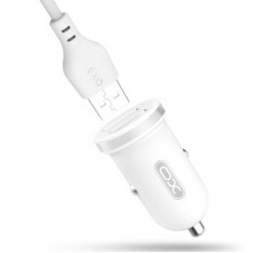 Зарядное устройство XO 2xUSB 2.1A + cable USB to Micro 5P white (TZ08-M-WH) - Фото