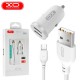 Зарядное устройство XO 2xUSB 2.1A + cable USB to Micro 5P white (TZ08-M-WH) Зарядное устройство XO 2xUSB 2.1A + cable USB to Micro 5P white (TZ08-M-WH)