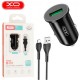 Зарядное устройство XO USB QC3.0 18W + cable USB to Micro 5P black (TZ12-M-BK) Зарядное устройство XO USB QC3.0 18W + cable USB to Micro 5P black (TZ12-M-BK)