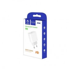 Зарядное устройство Denmen USB-C PD20W 3.6A white (DM-DC06-WH) - Фото
