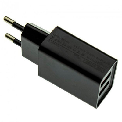 Зарядное устройство Denmen 2xUSB 2.1A black (DC02-BK)