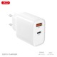 Зарядное устройство XO 1xUSB-C PD30W + 1xUSB QC3.0 (XO-QC16) Зарядное устройство XO 1xUSB-C PD30W + 1xUSB QC3.0 (XO-QC16)