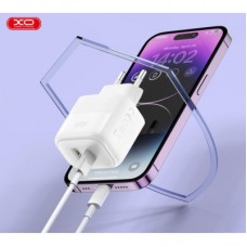Зарядное устройство XO 1xUSB QC3.0 + 1xUSB-C PD20W (XO-QC37) - Фото