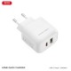 Зарядное устройство XO 1xUSB QC3.0 + 1xUSB-C PD20W (XO-QC37) Зарядное устройство XO 1xUSB QC3.0 + 1xUSB-C PD20W (XO-QC37)