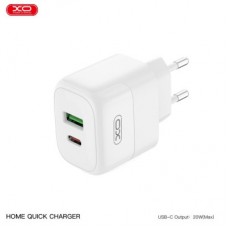 Зарядное устройство XO 1xUSB QC3.0 + 1xUSB-C PD20W (XO-QC37) - Фото