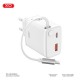 Зарядное устройство XO 1xUSB-C + 1xUSB QC30W GaN + cable USB-C to USB-C white (XO-CE31) Зарядное устройство XO 1xUSB-C + 1xUSB QC30W GaN + cable USB-C to USB-C white (XO-CE31)