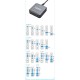 Зарядное устройство XoKo 1xUSB-С PD100W + 1xUSB-С PD45W + 2xUSB-С PD20W + 2xUSB QC18W 220W GaN (QC-220)