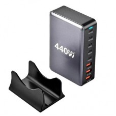 Зарядное устройство XoKo 2xUSB-С PD100W + 3xUSB-С PD65W + 3xUSB QC18W 440W GaN (QC-400) - Фото