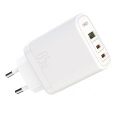 Зарядное устройство XO 2xUSB-C PD65W + 1xUSB 45W white (СE04-WH)