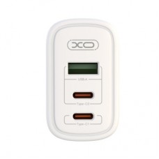 Зарядное устройство XO 2xUSB-C PD65W + 1xUSB 45W white (СE04-WH) - Фото