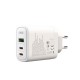 Зарядное устройство XO 2xUSB-C PD65W + 1xUSB 45W white (СE04-WH) Зарядное устройство XO 2xUSB-C PD65W + 1xUSB 45W white (СE04-WH)