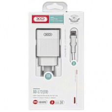 Зарядное устройство XO 1xUSB QC3.0 18W + 2xUSB 2.4A + cable USB-C white (L72-TC-WH) - Фото