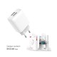 Зарядное устройство XO 2xUSB 2.4A + cable USB to Micro 5P white (L57-M-WH) Зарядное устройство XO 2xUSB 2.4A + cable USB to Micro 5P white (L57-M-WH)