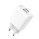 Зарядное устройство XO 2xUSB 2.4A + cable USB to Micro 5P white (L57-M-WH) Зарядное устройство XO 2xUSB 2.4A + cable USB to Micro 5P white (L57-M-WH)