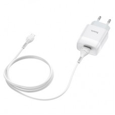 Зарядний пристрій HOCO C72A USB + cable USB to USB-C 10.5 W White (Hoco C72AW/Tc) - Фото