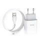Зарядний пристрій HOCO C72A USB + cable USB to USB-C 10.5 W White (Hoco C72AW/Tc)