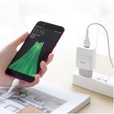 Зарядний пристрій HOCO C72A USB + cable USB to USB-C 10.5 W White (Hoco C72AW/Tc) - Фото