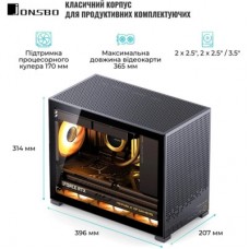 Корпус JONSBO D32 PRO Black - Фото