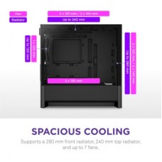 Корпус NZXT H3 Flow All Black (CC-H31FB-01) - Фото