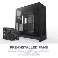 Корпус NZXT H9 Flow Dual-Chamber All Black (CM-H92FB-01) - Фото