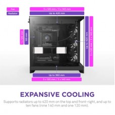 Корпус NZXT H9 Flow Dual-Chamber All Black (CM-H92FB-01) - Фото