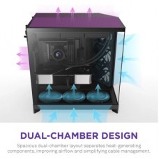 Корпус NZXT H9 Flow Dual-Chamber All Black (CM-H92FB-01) - Фото