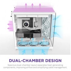 Корпус NZXT H9 Flow Dual-Chamber All White (CM-H92FW-01) - Фото