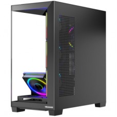 Корпус Modecom VOLCANO STELLAR ARGB MIDI 5x120 mm fans BLACK (AT-STELLAR-5F-ARGB-10) - Фото