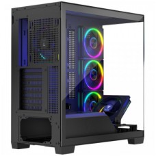Корпус Modecom VOLCANO STELLAR ARGB MIDI 5x120 mm fans BLACK (AT-STELLAR-5F-ARGB-10) - Фото