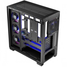 Корпус Modecom VOLCANO STELLAR ARGB MIDI 5x120 mm fans BLACK (AT-STELLAR-5F-ARGB-10) - Фото
