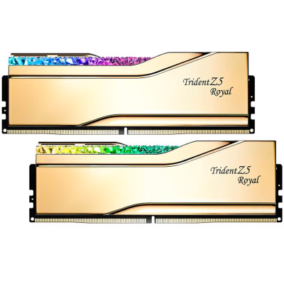 Модуль пам'яті для комп'ютера DDR5 32 GB (2x16GB) 6000 MHz Trident Z5 Royal Gold G.Skill