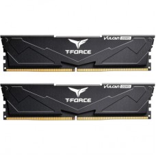 Модуль памяти для компьютера DDR5 32GB (2x16GB) 6000 MHz T-Force Vulcan Black Team (FLBD532G6000HC38JDC01) - Фото
