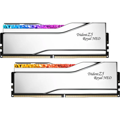 Модуль пам'яті для комп'ютера DDR5 64 GB (2x32GB) 6000 MHz Trident Z5 Royal Silver G.Skill