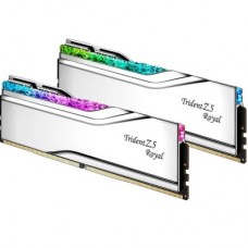 Модуль памяти для компьютера DDR5 64GB (2x32GB) 6400 MHz Trident Z5 Royal Silver G.Skill (F5-6400J3239G32GX2-TR5S) Модуль памяти для компьютера DDR5 64GB (2x32GB) 6400 MHz Trident Z5 Royal Silver G.Skill (F5-6400J3239G32GX2-TR5S) - Фото