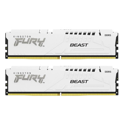 Модуль памяти для компьютера DDR5 32GB (2x16GB) 6000 MHz Beast White Kingston Fury (ex.HyperX) (KF560C36BWE2K2-32)