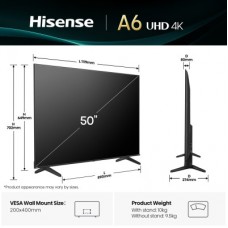 Телевізор Hisense 50A6Q - Фото