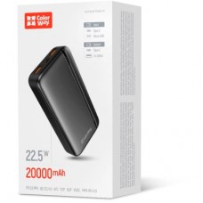 Батарея універсальна ColorWay 20 000 mAh Portable Charger (USB/QC3.0 + USB-C/PD/22.5W) Black - Фото