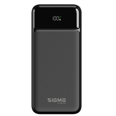 Батарея универсальная Sigma X-power SI20A4QL 20000mAh, PD/20W, QC/22.5W, LED, cable 20w, black (4827798799710)