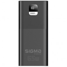Батарея универсальная Sigma X-power SI30A6QLX 30000mAh, PD/65W, LED, cable 100w, black (4827798835111)