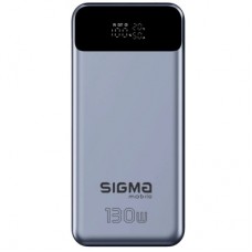 Батарея универсальная Sigma X-power SI30A7QLX 30000mAh, PD/130W, LED, cable 100w, silver (4827798479117)