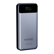 Батарея универсальная Sigma X-power SI30A7QLX 30000mAh, PD/130W, LED, cable 100w, silver (4827798479117) - Фото