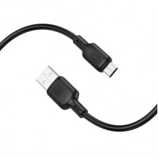Дата кабель USB 2.0 AM to USB-C 1.0m 60 W silicone black BOROFONE (6941991115455) Дата кабель USB 2.0 AM to USB-C 1.0m 60 W silicone black BOROFONE (6941991115455) - Фото