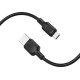 Дата кабель USB 2.0 AM to USB-C 1.0m 60W silicone black BOROFONE (6941991115455) Дата кабель USB 2.0 AM to USB-C 1.0m 60W silicone black BOROFONE (6941991115455)