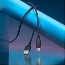 Дата кабель USB 2.0 AM to USB-C 1.0m 60 W silicone black BOROFONE (6941991115455) Дата кабель USB 2.0 AM to USB-C 1.0m 60 W silicone black BOROFONE (6941991115455) - Фото