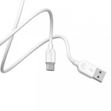 Дата кабель USB 2.0 AM to USB-C 2.0m 2.4 A white BOROFONE (6957531090021) - Фото