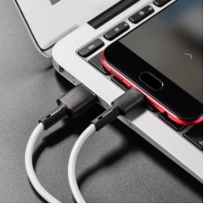 Дата кабель USB 2.0 AM to Micro 5P 1.0m silicone white BOROFONE (6931474710383) - Фото