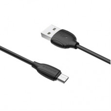 Дата кабель USB 2.0 AM to Micro 5P 1.0m 2.4A black BOROFONE (6931474701770) - Фото
