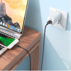 Дата кабель USB 2.0 AM to Micro 5P 2.0m Lenny silicone BX113 black BOROFONE (6941991115493) - Фото