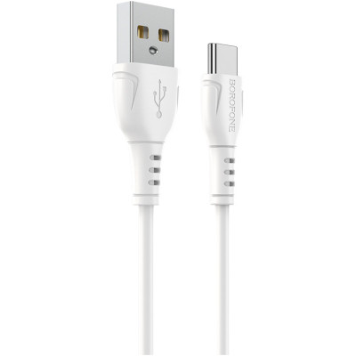 Дата кабель USB 2.0 AM to Micro 5P 1.0m 2.4A black BOROFONE (6931474743916)